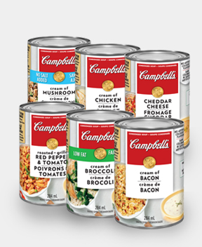 Cook with Campbell’s logo and group of products